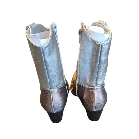 Coconuts by Matisse Bambi Silver Ombre Western Booties Womens NEW - Picture 4 of 8